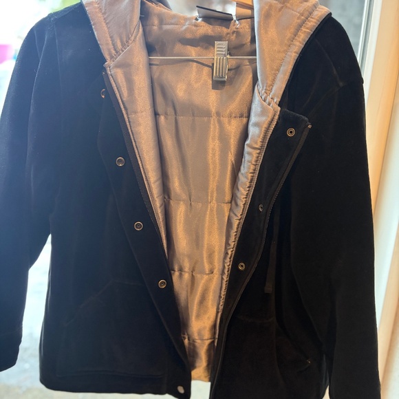 Liz Claiborne LIZSPORT Petite Black Coat - Picture 1 of 3